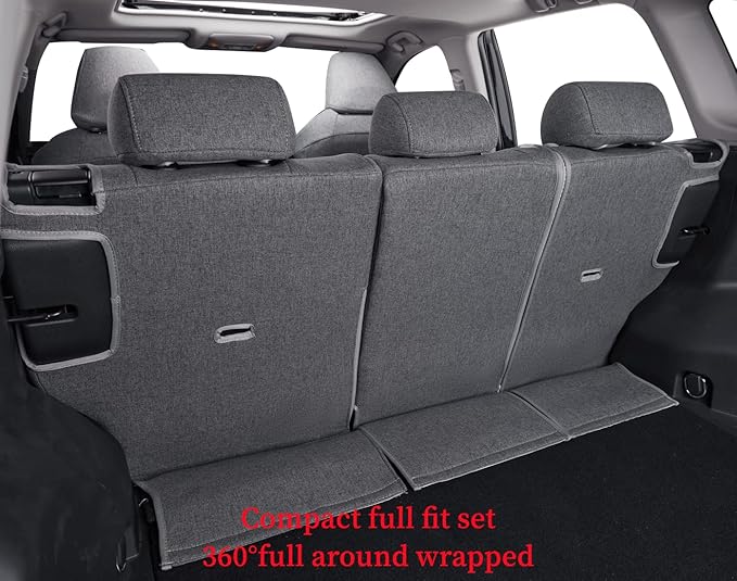 coverdream Custom Seat Covers Compatible with Select Toyota RAV4 Hybrid 2016 2017 2018 Models (Gray,Full Set)