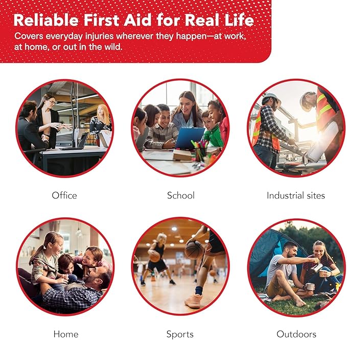Swiss Safe 2-in-1 First Aid Kit for Car, Travel, Home, & Business – Includes Bonus Mini Kit for Medical Emergencies, Camping & Outdoor Survival – 348 Pieces, Large Hardcase, Pack of 2