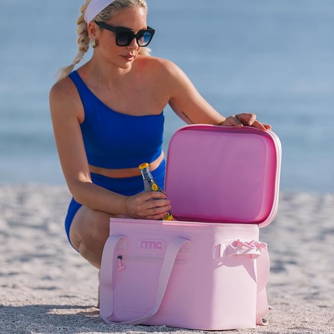 RTIC Ultra-Tough Soft Cooler 30 Can, Insulated Bag Portable Ice Chest Box for Lunch, Beach, Drink, Beverage, Travel, Camping, Picnic, Car, Trips, Floating Cooler Leak-Proof with Zipper