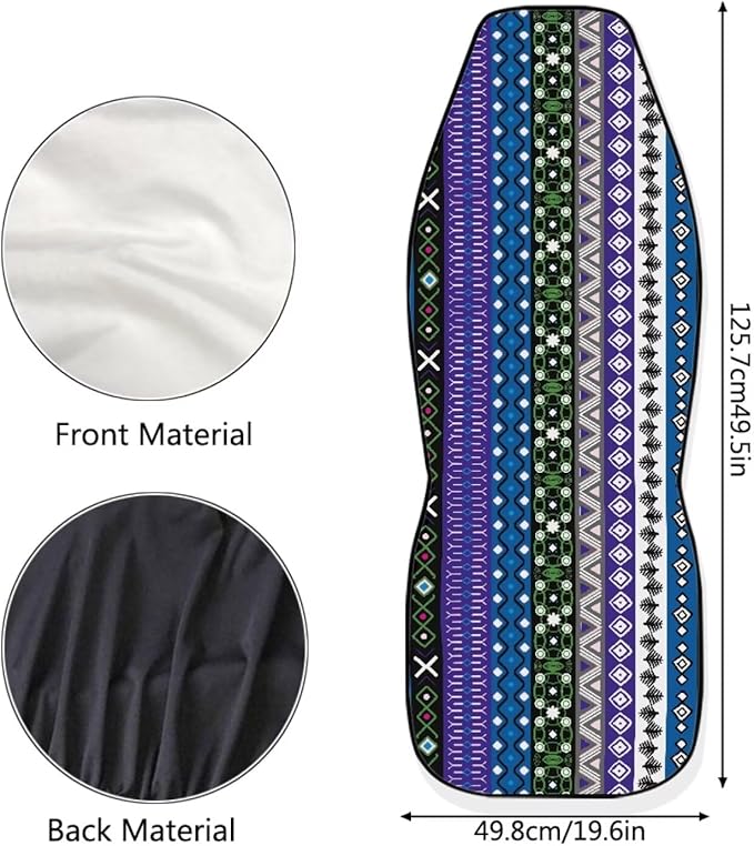 Baga Ethnic Striped Print Print Car Seat Covers for Women Men,Universal Auto Front Seats Protector Fits for Car,SUV Sedan,Truck