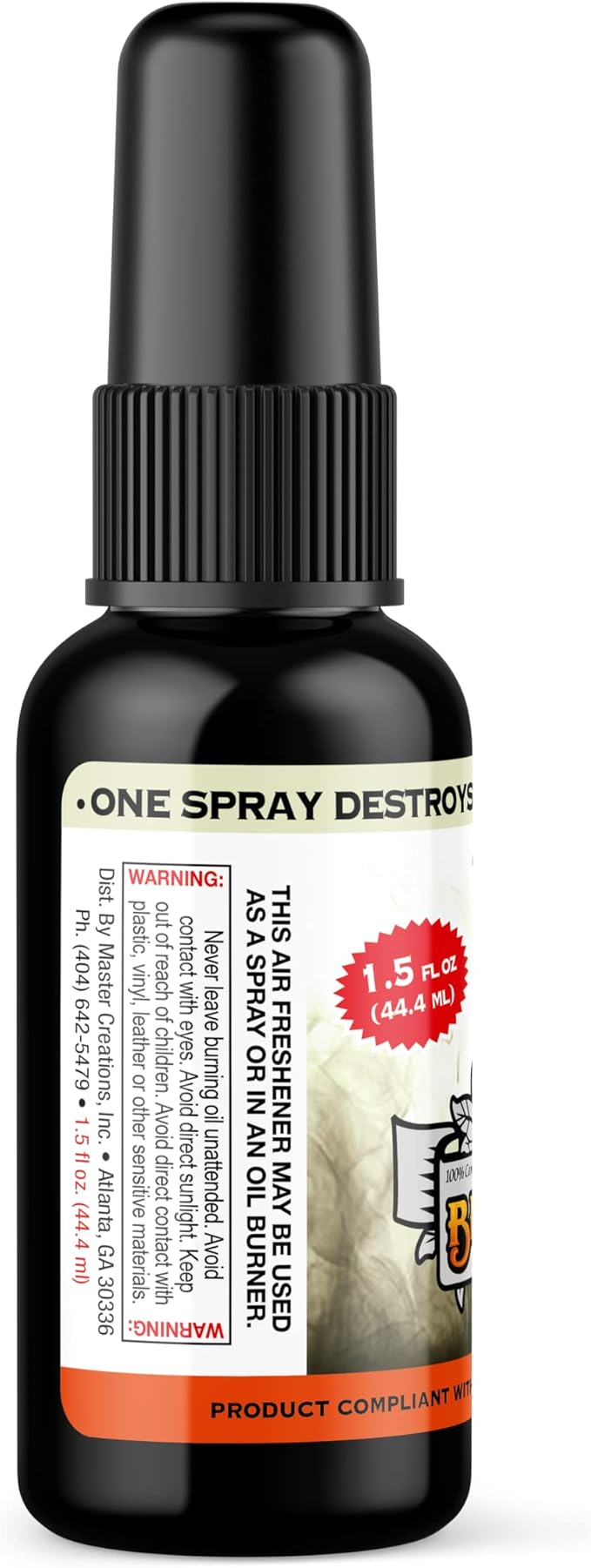 BluntPower Concentrated Odor Eliminator and Diffuser Oil - Room Deodorizer, Odor Eliminator, and Smoke Eliminator Spray - Premium Oil Based Air Freshener & Odor Eliminator Spray - (Grey Vetiver, 1 Pack)