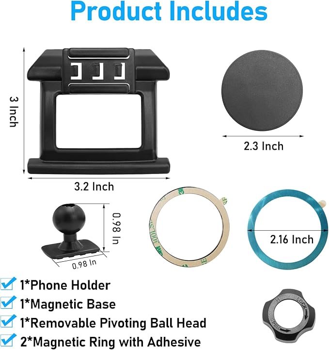Compatible with Honda Accord Phone Holer Mount 2018-2022 for Hazard Light Slot,10th Gen Accord Air Vent Phone Holder Anti-Shake,Cell Phone Holder Mount-360 Degree Rotation Accord Phone Stand