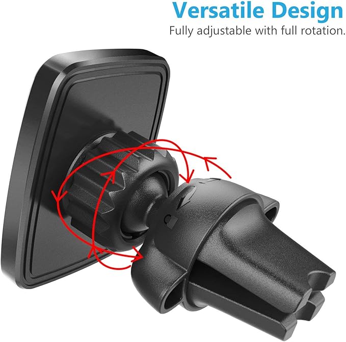 WixGear Magnetic Phone Holder for Car, Twist-Lock Air Vent Car Phone Holder with Swift-Snap Technology, Secure Grip Car Phone Mount, Compatible with All Smartphones, Strong Magnets