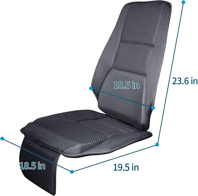 Car Seat Cushion for Car Seat Driver - Comfortable Memory Foam Car Seat Pad for Butt Pain & Back Pain Relief - Universal for Most Seats in Cars, SUVs, Trucks, Etc.