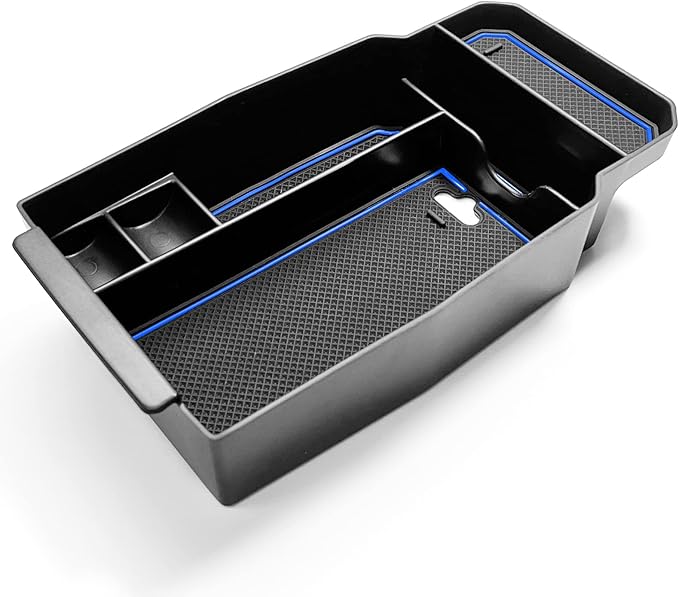 CDEFG 2023 2024 2025 2026 CX-50 Center Console Organizer Tray for 2023 2024 2025 2026 Mazda CX-50 Middle Console Armrest Storage Box 2023-2026 CX50 Accessories(Blue)