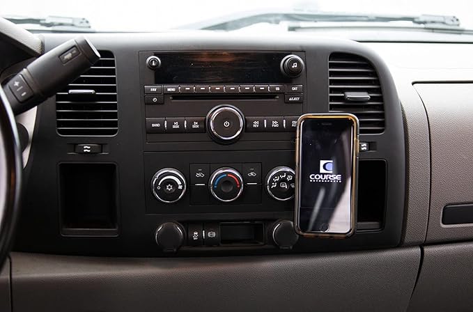 Course Motorsports Direct Fit Phone Mount - Chevrolet/GMC 1500, 2500, 3500 (2007-2013) Compatible with All Phones - Magsafe Compatible Magnetic