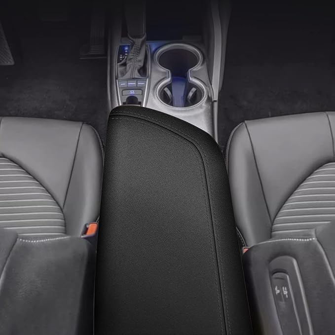 AOMSAZTO Neoprene Black Armrest Covers for 2018 2019 2020 2021 2022 2023 2024 Toyota Camry