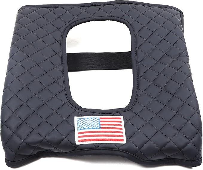 Center Console Armrest Seat Box Cover Compatible with Cadillac Escalade 2015-2020, Cushion Lid Protector Pad Anti-Scratch Interior Accessories (2015-2020 National Flag Style)