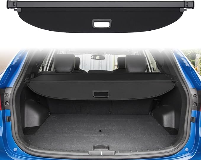 Powerty Retractable Cargo Cover for 2015-2018 Hyundai Santa Fe Sport, Canvas Texture Trunk Cover Privacy Screen Rear Security Shade for Santa Fe Sport Accessories(Not for Santa Fe)