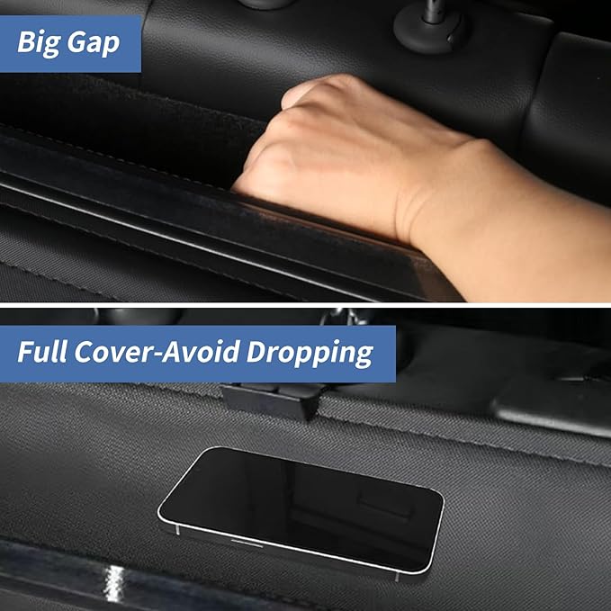 ZXMOTO Cargo Cover Compatible with Toyota Grand Highlander 2024 2025 Retractable Type Retractable Rear Trunk Security Cover Shielding Shade Accessories