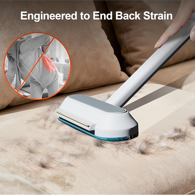 Pet Hair Removal Tool for Furniture, 3 in 1 Cat and Dog Hair Removal Tool, Suitable for Use on Furniture, Carpets, Clothing, and Bedding, Durable, Reusable, Washable, Grey, 1 Pcs
