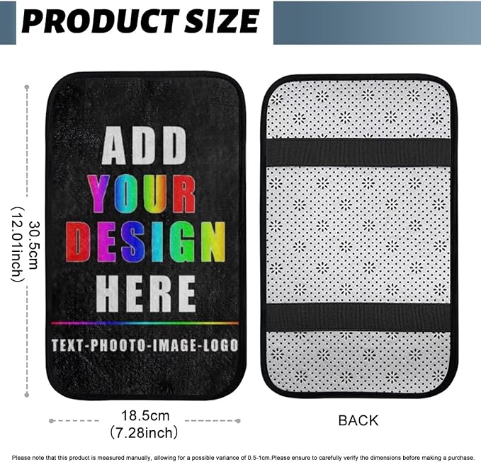 Custom Console Cover Armrest Pad Warm Non-Slip Armrest Cover for Car Easy Install Full Coverage Armrest Cover Center Console Cushion Compatible with Cars,SUV,Trucks
