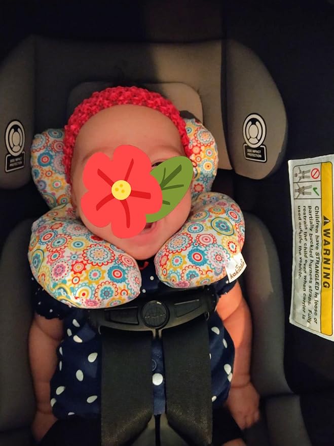 Baby Travel Pillow - Infant Head and Neck Support Pillow Baby Neck Pillow for Car Seat,Pushchair(Colorful)