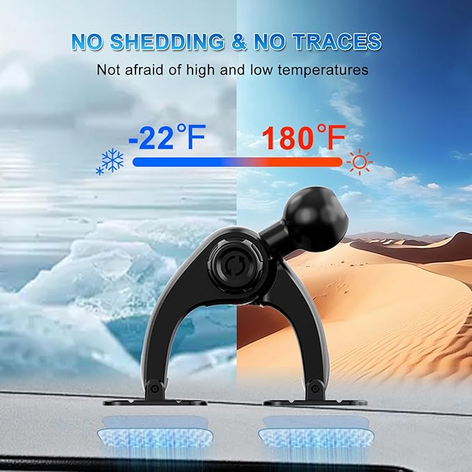 Car Phone Holder for Pop Socket, Dashboard Socket Grip Car Mount Dual Adhesive Base for Any Surfaces, Dash Sockets Phone Mount for Car, Works for iPhone Samsung All Smartphones with Pop Grip