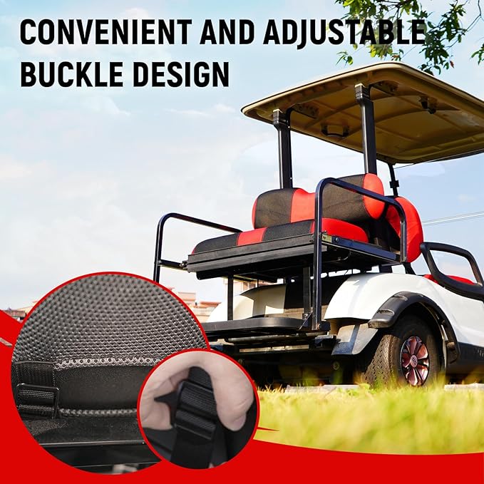 Golf Cart Front and Rear Seat Covers for Yamaha G29/drive Drive 2 2007+, Durable Polyester Fabric Yamaha G29 Seat Covers, Breathable Washable