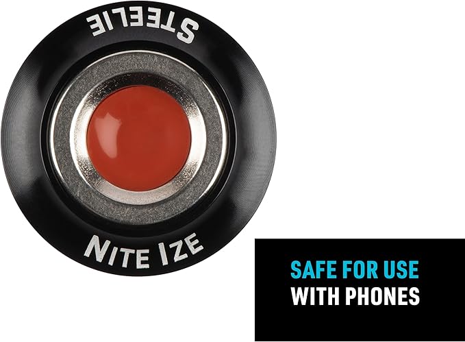 Nite Ize Steelie Orbiter Magnetic Socket and Metal Plate - Car Mobile Phone Holder - Phone Metal Plate - Magnetic Phone Holder - Black