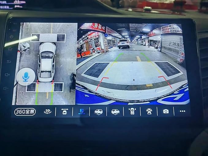 BY-J 360-Degree Panoramic Camera System for Android, 3D 1080P, with Mounting Accessories and Video Cables (360 Camera-720P)