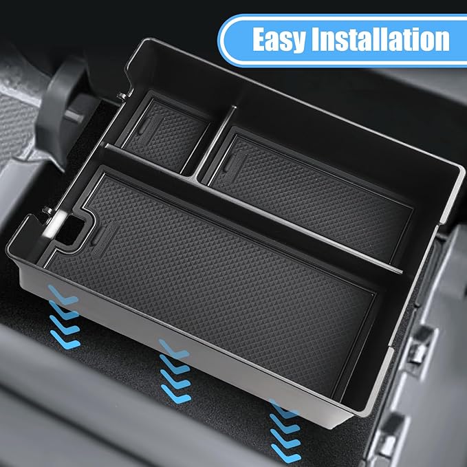 Center Console Organizer Tray for 2022-2026 Rivian R1S & R1T Accessories, Armrest Secondary Storage Box Insert