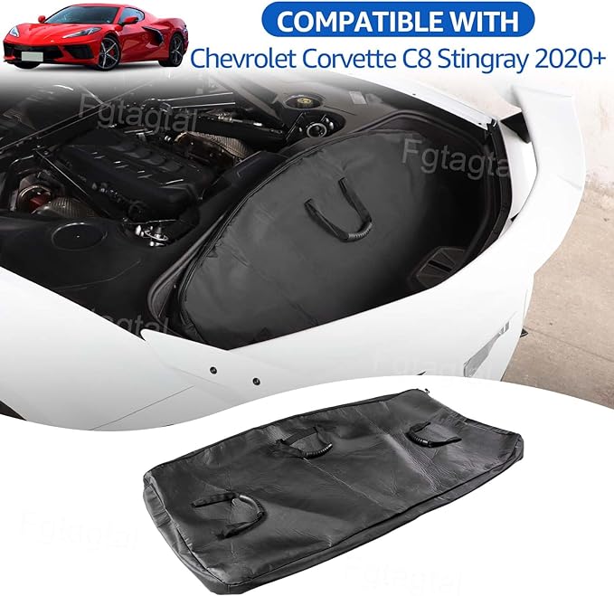 Roof Panel Storage Bag Compatible with Chevrolet Corvette C8 2020-2025, Removable Hardtop Roof Panel Storage Bag Organizer with Handle, Fit for Manual sunroof