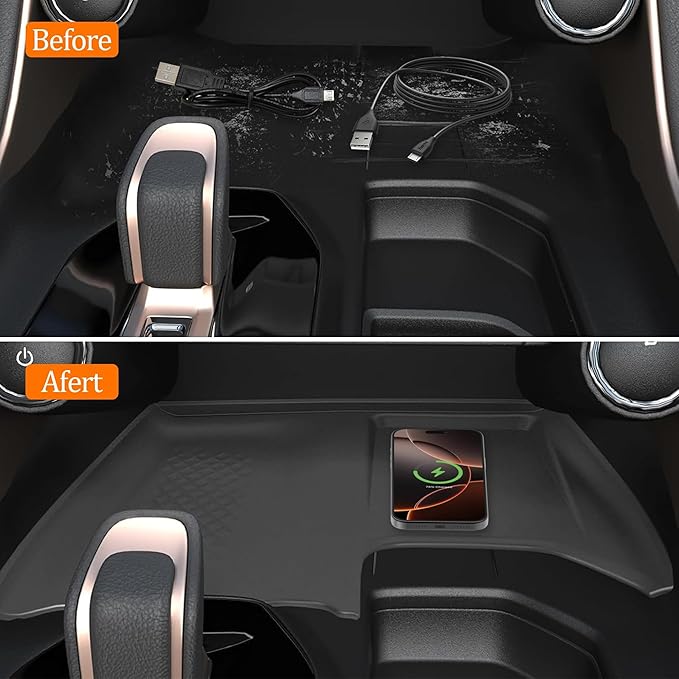 Wireless Charging Mat Compatible with 2024 2025 Toyota Grand Highlander, Non-Slip Silicone Protective Liner for Interior Accessories