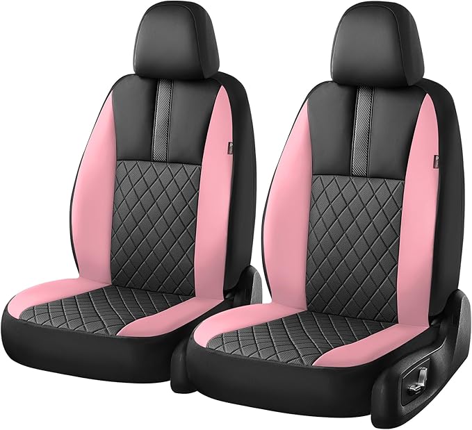 Coverado Car Seat Covers Full Set, Automotive Leather Seat Covers for Car,Universal Fit Front Back Seat Cover, Non-Slip Waterproof Breathable Car Seat Protector