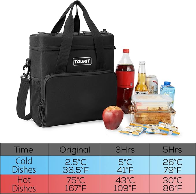 TOURIT Small Soft Cooler Bag Insulated, 24/35/46-Can Lunch Cooler Bag, Ice Chest, 14.6/24/32L Leakproof & Portable Coolers for Picnic, Beach, Camping, Work, Travel, Trip