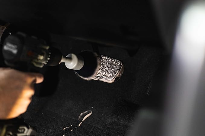 Detail Factory - Large Domed Drill Brush - Soft Bristle Drill Brush Attachment for Curved Surfaces & Car Detailing