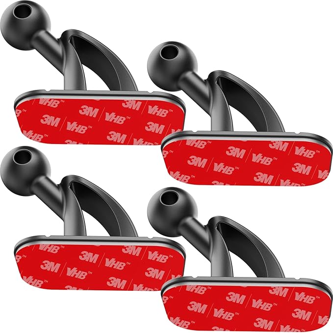4 Pack Sticky 17mm Ball Mount for Car Mount Adhesive Replacement Magnetic Phone Holder MagSafe Mounting Base Dashboard Sticker 3M VHB Tape