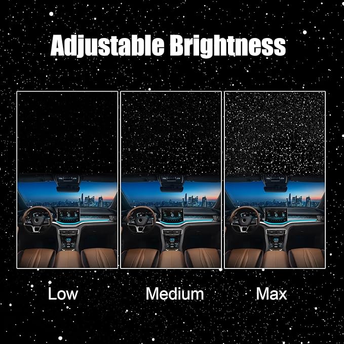 Star Lights for Car, Star Projector with Air Freshener, Ceiling Ambient Light with 6 Scents, Auto On/Off, Vent Clip Accent Light with Diffuser (Starry)