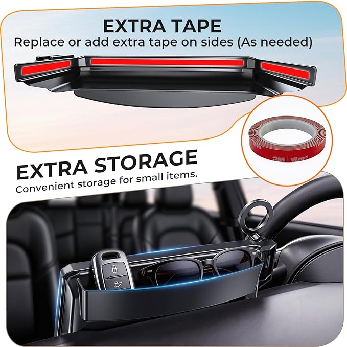 Car Phone Holder for Toyota Corolla 2020-2026 & Corolla Cross 2022-2026 (Only for 8-Inch Screen) 360° Rotation Magnetic Cell Phone Mount, Compatible with Magsafe, Does Not Affect Air Vent