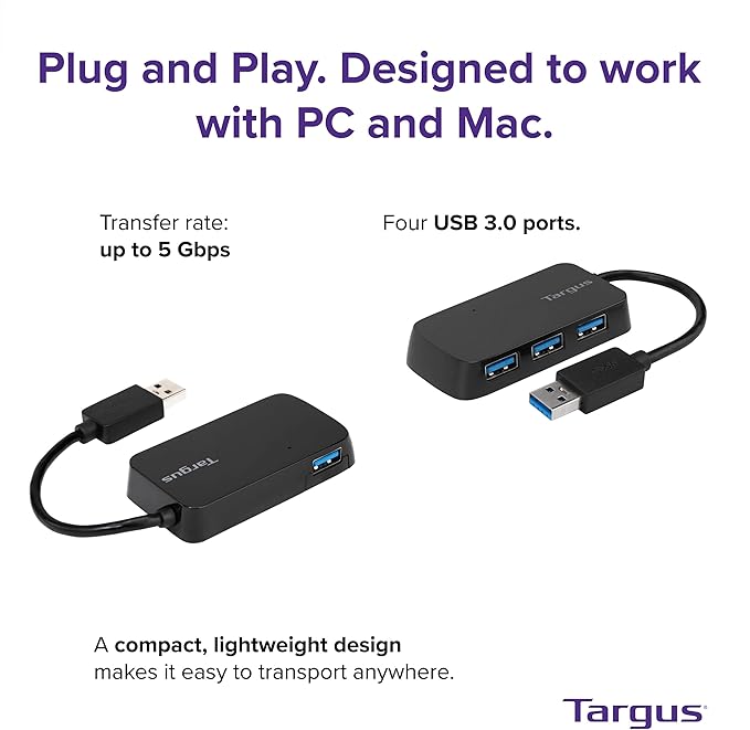 Targus - USB 3.0 4-Port Hub