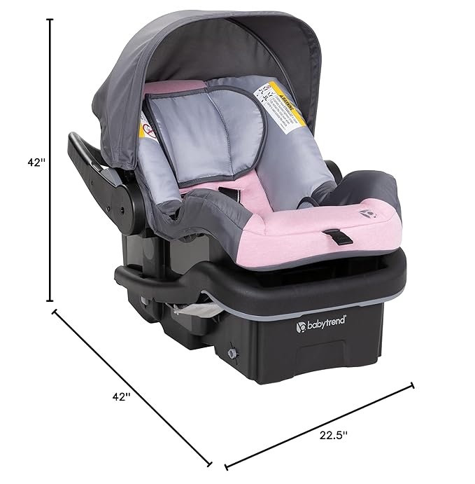 Baby Trend Passport® Cargo Stroller Travel System with EZ-Lift™ Plus Infant Car Seat, Pink Bamboo