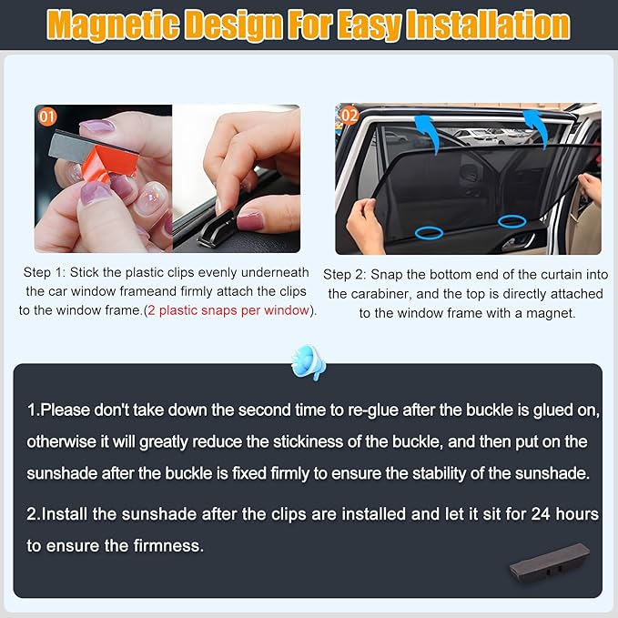 XCBYT Forester Window Shades for 2019-2024, 4PCS Side Window Sun Shades with Breathable Mesh, Magnetic Car Window Covers for Baby & Privacy, UV Protection & Heat Insulation
