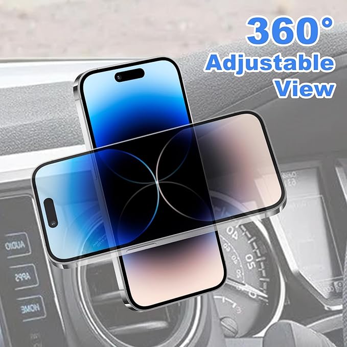 Kyostar Magnetic Phone Mount for Jeep Wrangler JL 2018-2023 Air Vent Car Holder, 360° Adjustable Strong Suction for All Smartphone