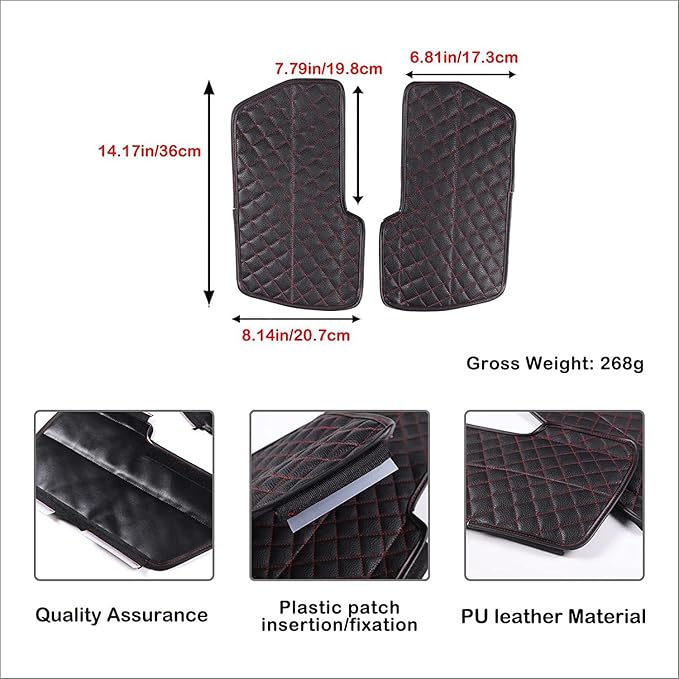 Car Leather Center Console Protector Cover Compatible with Toyota Tundra/Sequoia 2022-2026, Center Console Armrest Seat Box Cover Cushion Lid Protector Pad Waterproof Anti-Scratch Interior Accessories