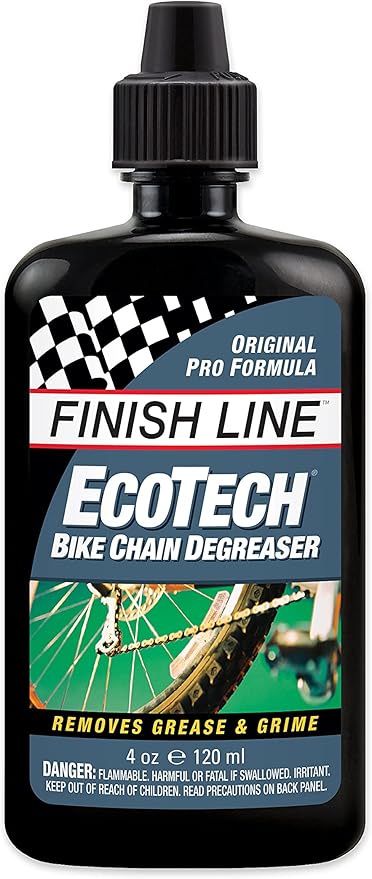 Finish Line Drivetrain Kit for Bicycles, Includes Grunge Brush, 2oz Dry Lube, 4oz EcoTech Degreaser, Complete Bike Cleaning and Lubrication System for Chains, Cassettes, and Drivetrain Components