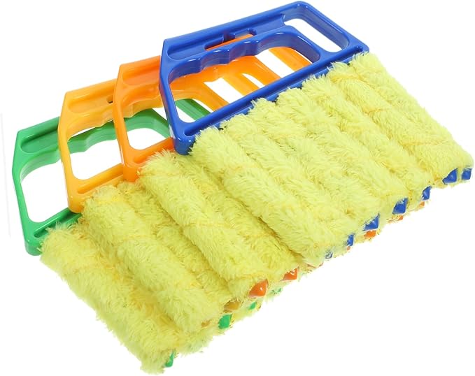 Ipetboom 20pcs Blinds Cleaner Lightweight Portable Duster for Cars Vents Shutters Washable Brush Gentle Bristles for Safe Cleaning for Home Vehicle Use