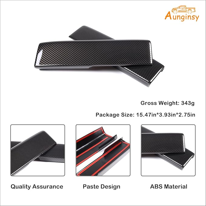 Car Center Console Armrest Protector Cover Compatible with Toyota Tundra 2022+ & Sequoia 2023+, Central Armrest Seat Storage Box Cover Cushion Lid Protector Pad Waterproof Anti-Scratch ABS Accessories