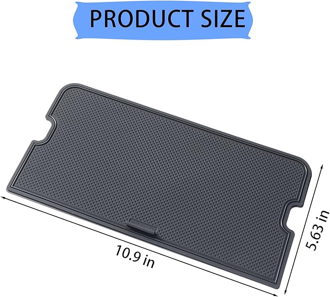Center Console Compartment Cover for Ford F150 Accessories 2021-2025 2026/Lightning XLT PRO 2022-2025 Interior Hidden Panel Secret Pocket Lid USB Hole (Fits The Open Pocket in Front of The Shifter)