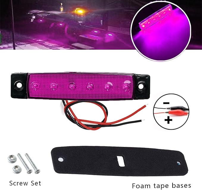 10 Pcs Purple LED Rock Strip Lights,Wheel Well Underglow Lighting Kits,Car Rock Lights Exterior Side Marker Lights for Wrangler Truck Golf Cart RV RV SUV Offroad