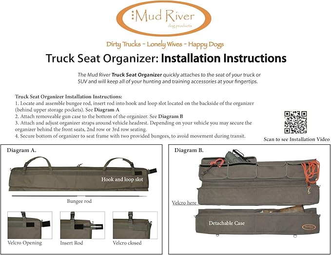 Mud River Truck Seat Organizer