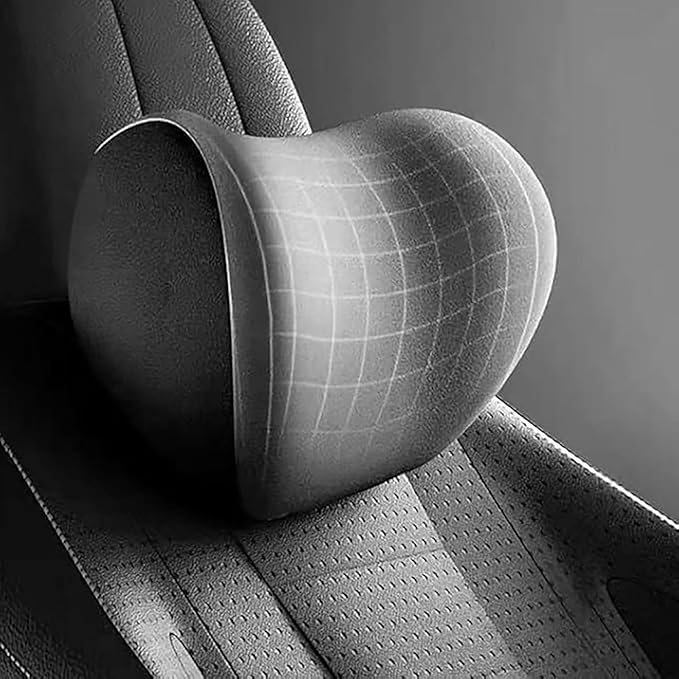 Car Headrest & Lumbar Support Cushion for Dodge Ram Promaster 2013-2020, Ergonomic Memory Foam Neck Head Pillow Seat Adjustable Strap Removable Breathable Interior Accessories,Black