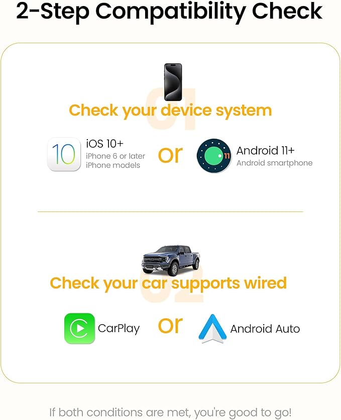 Mini Wireless CarPlay Adapter for iPhone & Android Auto (2026 Upgrade), No Delay, One Click Multi Device Switch, Fast Stable Connection, Plug & Play, Converts Wired to Wireless for 2016+ Cars