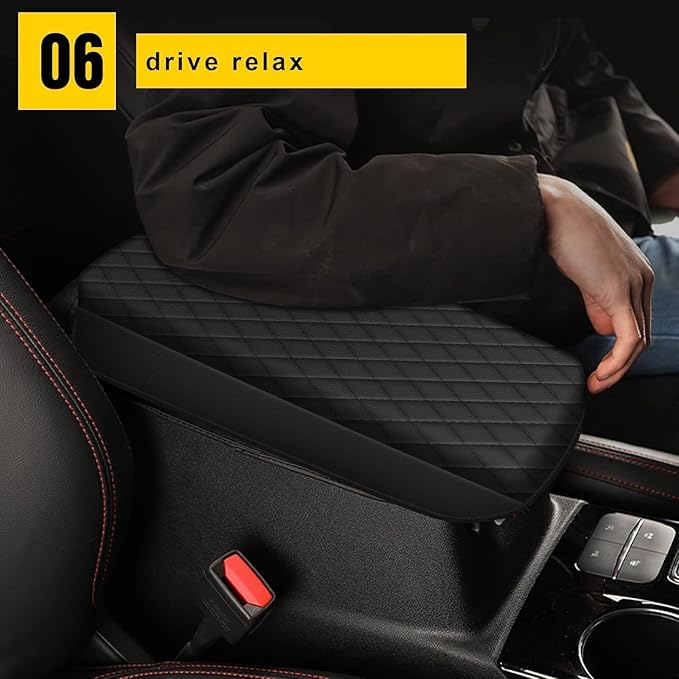 AOMSAZTO Console Pad for 2020 2021 2022 2023 2024 2025 Ford Escape Armrest Pad for Ford Escape Black