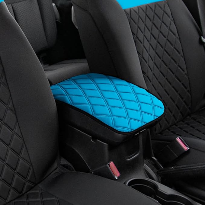 FH Group Neosupreme Aqua Diamond Pattern Center Console Pad – Water-Resistant Armrest Cover Protector for Cars, SUVs & Trucks