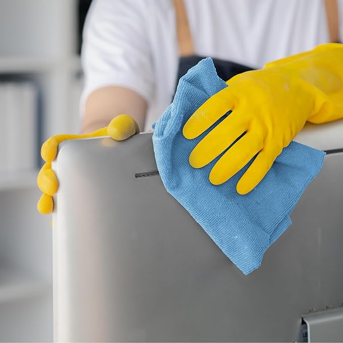 Avalon Towels Microfiber Cleaning Cloths (Value Pack of 100) - Size 12 x 12 Inches, Highly Absorbent Cleaning Rags, Lint Free, Reusable and Washable, Microfiber Towels for Cars