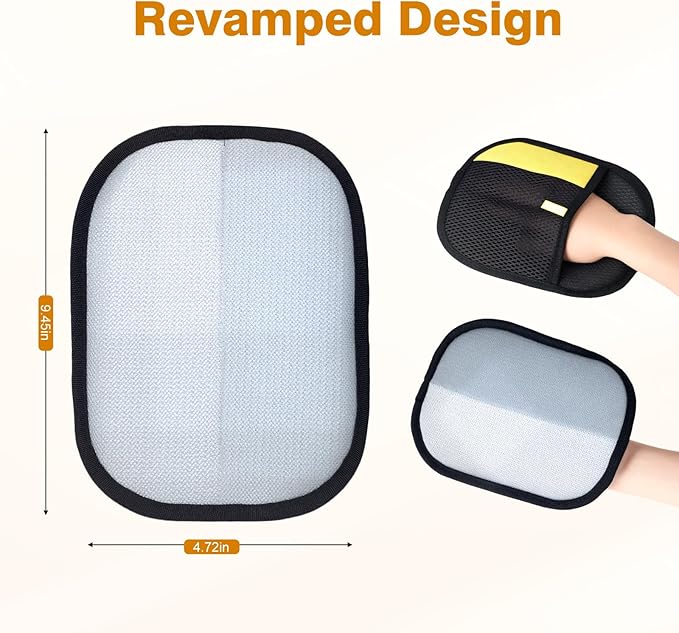 2Pcs Pet Hair Removal Gloves for Cats and Dogs.Reusable electrostatic pet Hair Removal Gloves.Pet Hair Removal Tool Suitable for Sofas, Bed Sheets, Clothing, and car Seats.Hair Remover Glove