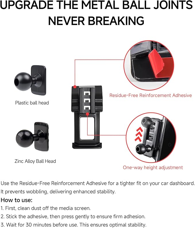 Qi2.2 Max 25W Fast Wireless Car Charger Phone Holder for 2016-2021 Honda Civic Accessories, 360° Rotation Phone Mount Compatible with MagSafe, Cell Phone Holder Does Not Affect Air Vent
