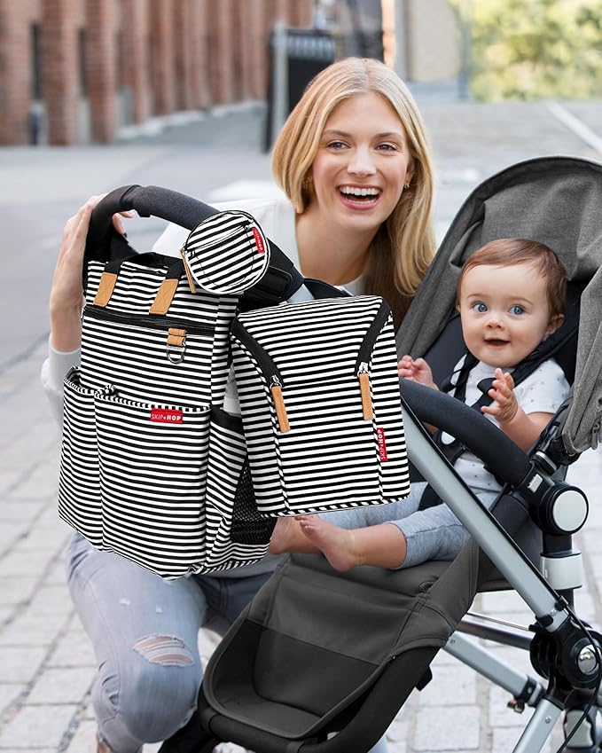 Skip Hop Baby Breastmilk Cooler Insulated Bottle Bag, Grab & Go, Chevron