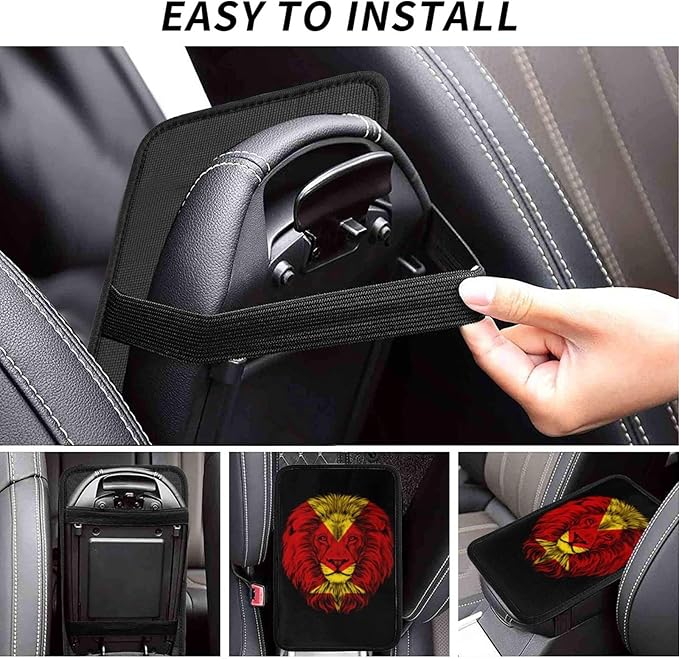 DARLEKS Car Armrest Cushion Auto Center Console Cover Pad Car Handrail Box Universal Decoration Mat